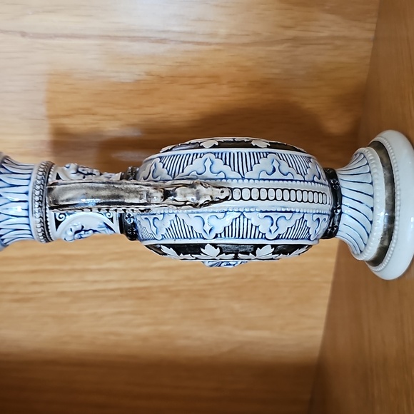 ⚱️HP⚱️Antique German Salt-Glazed Stoneware Vase 19th Century Historismus Period - Picture 6 of 15